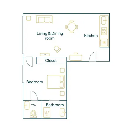 211058 - 4 Personnes à Appartement *